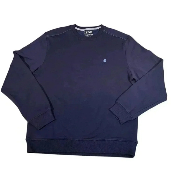 IZOD Advantage Performance Stretch Mens Size Medium Dark Blue NWOT Fleece - Picture 1 of 8